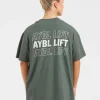 AYBL Lift Italic Oversized T Shirt