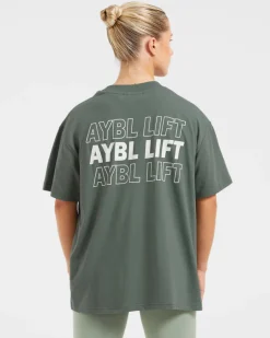 AYBL Lift Italic Oversized T Shirt