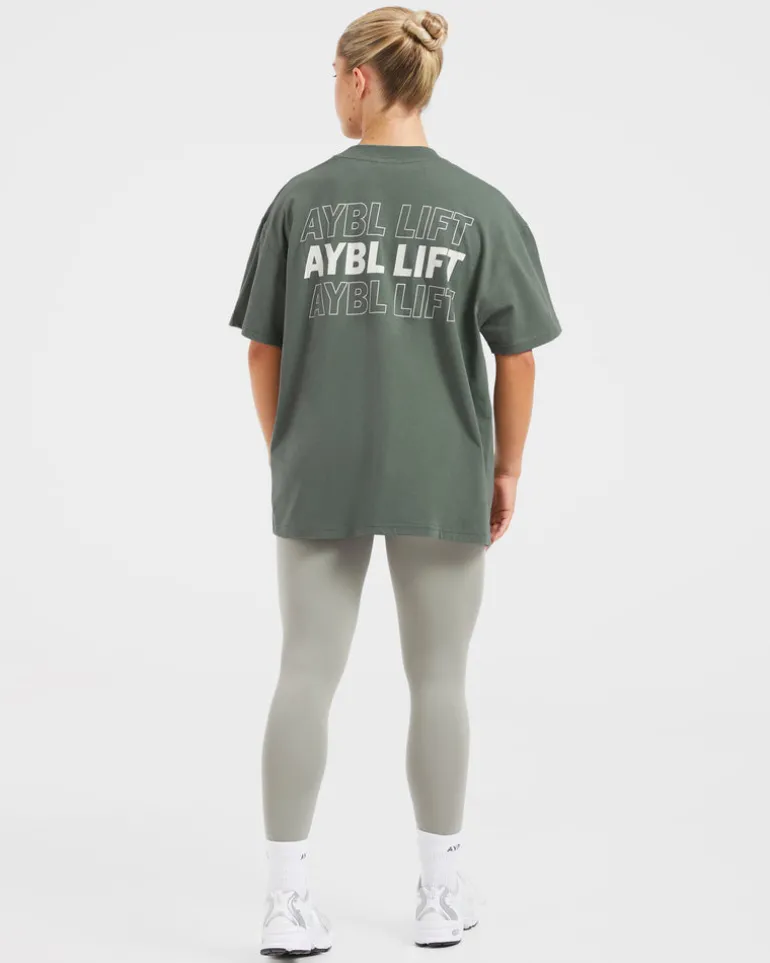 AYBL Lift Italic Oversized T Shirt