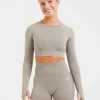 Empower Seamless Long Sleeve Crop Top
