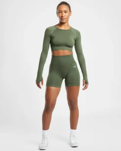 Empower Seamless Long Sleeve Crop Top