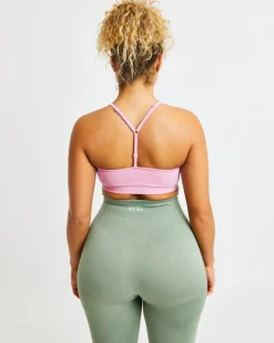 Essential Seamless V Neck Sports Bra