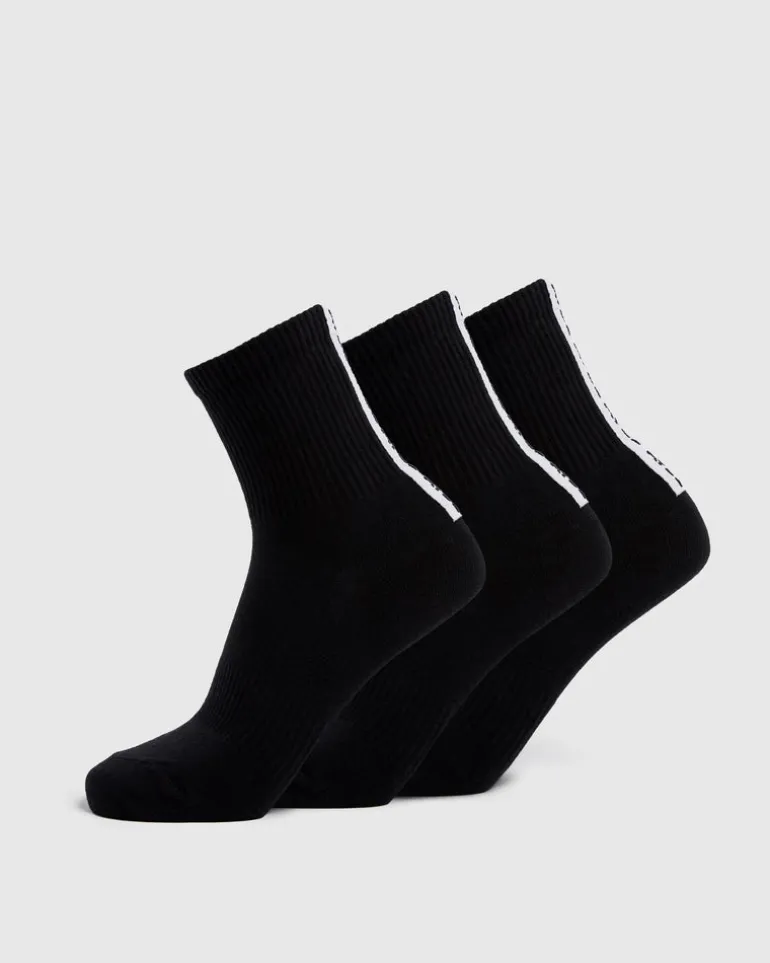 Everyday Back Stripe Crew Socks (3 Pack)
