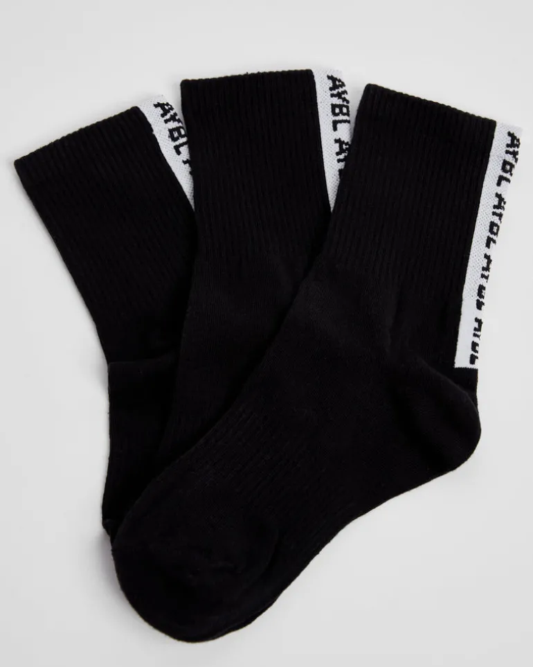 Everyday Back Stripe Crew Socks (3 Pack)