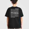 Focused Wavy Oversized T Shirt