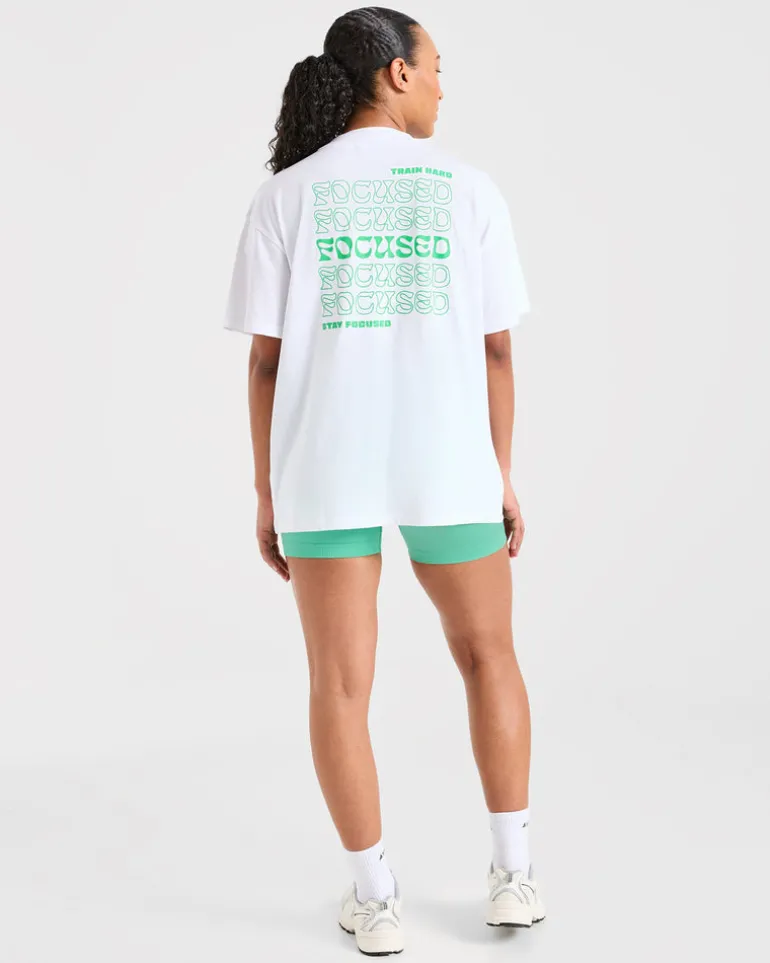Focused Wavy Oversized T Shirt