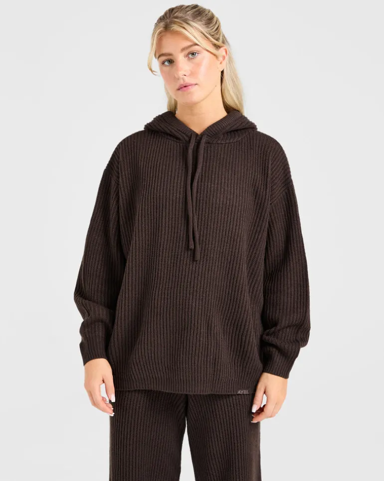 Lounge Oversized Knit Hoodie