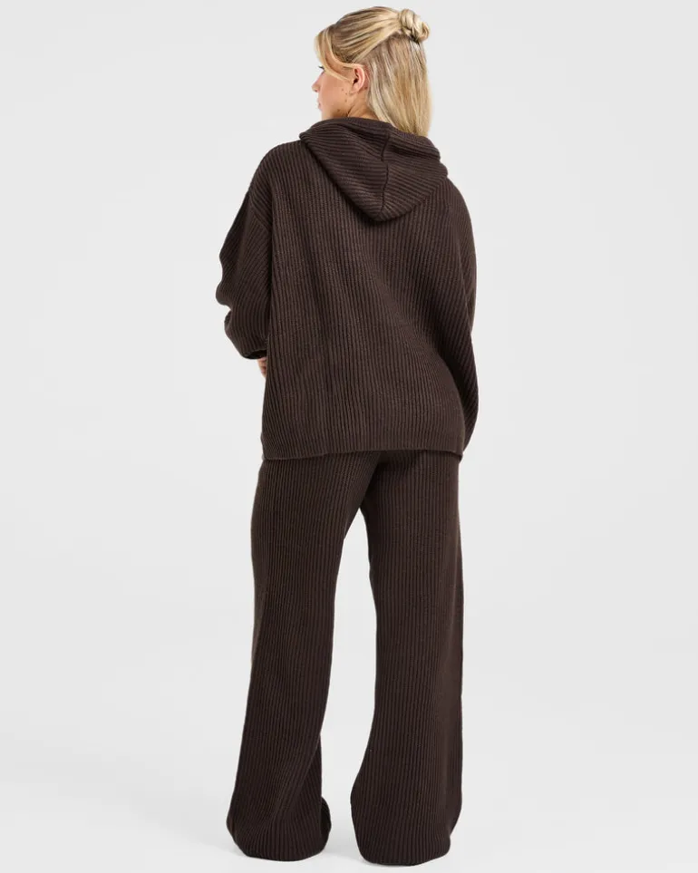 Lounge Oversized Knit Hoodie