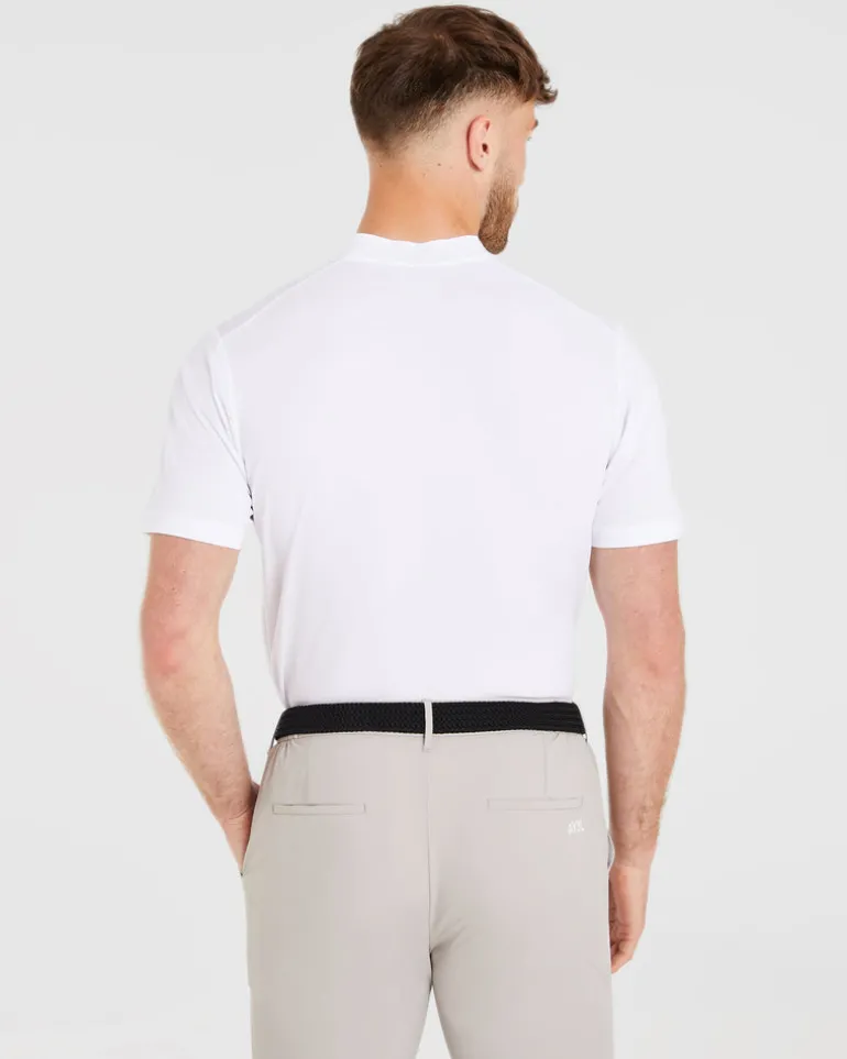 Performance Collarless Polo Shirt