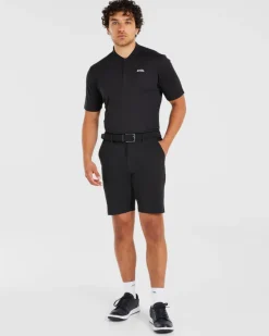 Performance Collarless Polo Shirt