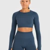 Power Seamless Long Sleeve Crop Top