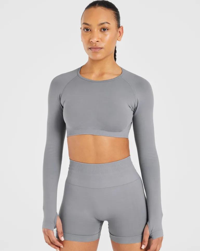 Power Seamless Long Sleeve Crop Top