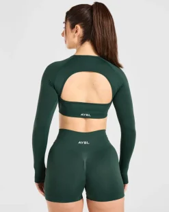 Power Seamless Long Sleeve Crop Top