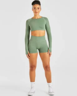 Power Seamless Long Sleeve Crop Top