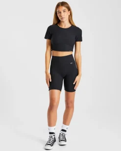 Sculpt Ribbed Cycling Shorts