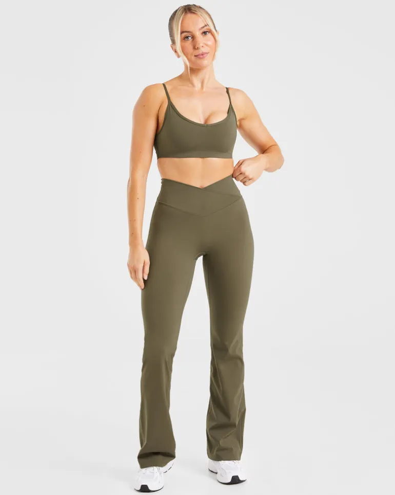 Sculpt Wrap Flared Leggings