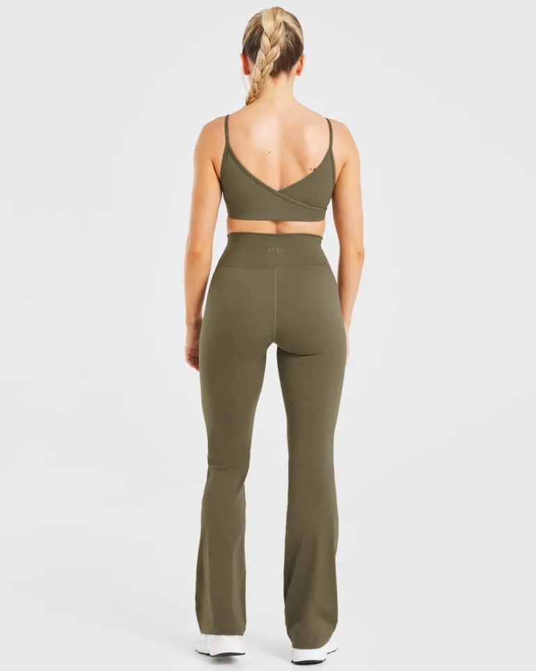 Sculpt Wrap Flared Leggings