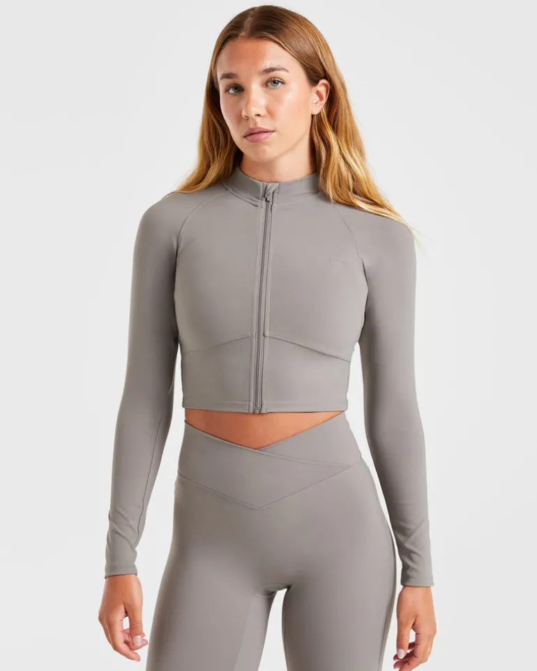 Sculpt Wrap Zip Up Jacket