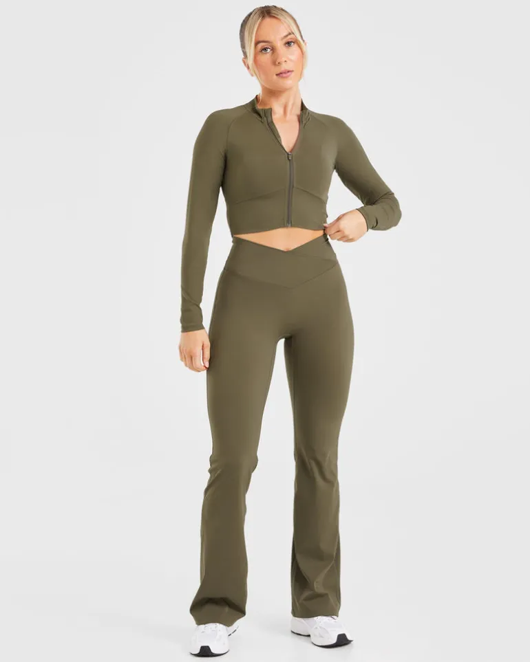 Sculpt Wrap Zip Up Jacket