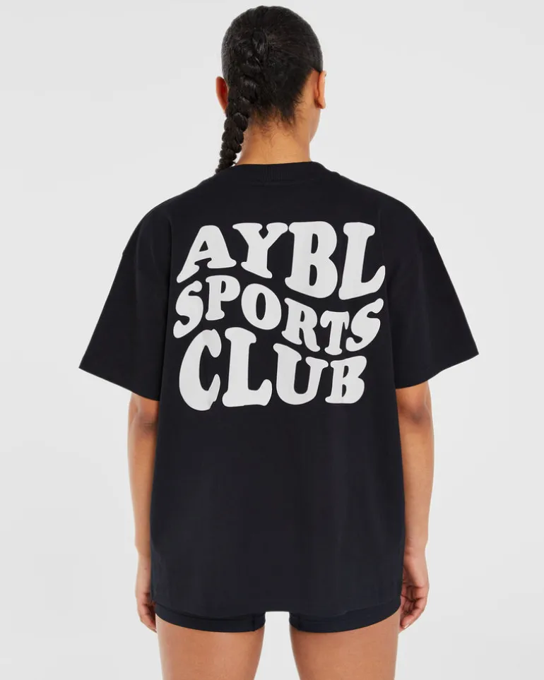 Sports Club Wavy Oversized T Shirt