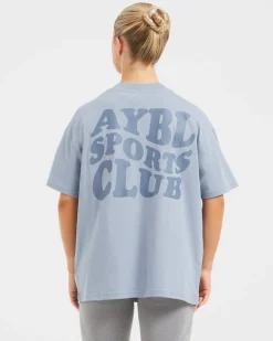 Sports Club Wavy Oversized T Shirt