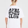Sports Club Wavy Oversized T Shirt