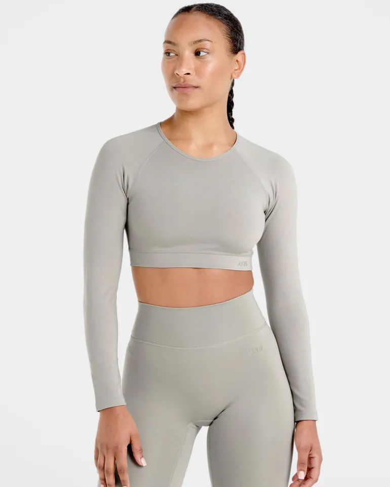 Staple Long Sleeve Crop Top