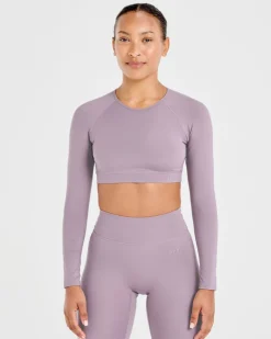 Staple Long Sleeve Crop Top