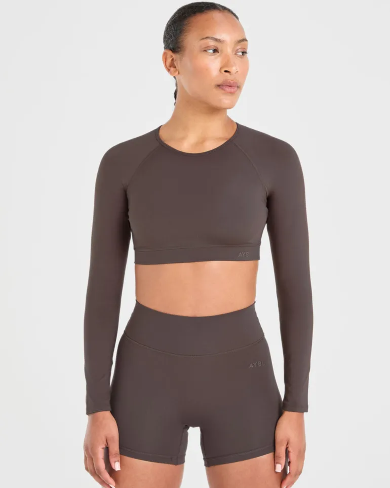 Staple Long Sleeve Crop Top