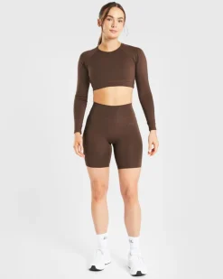 Staple Long Sleeve Crop Top