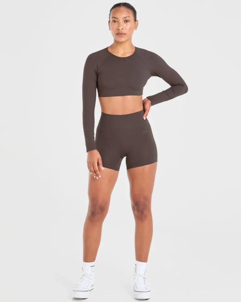 Staple Long Sleeve Crop Top