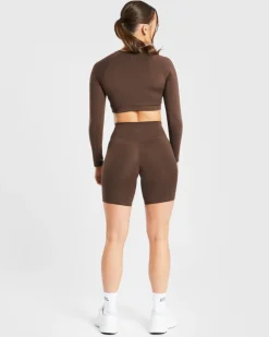 Staple Long Sleeve Crop Top