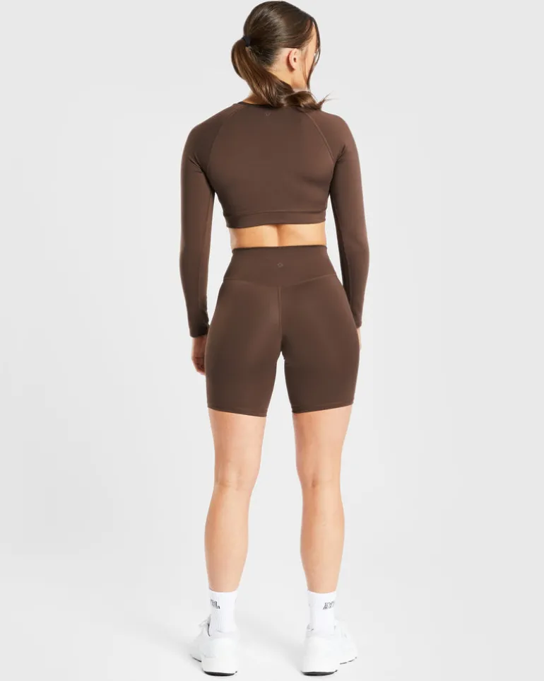Staple Long Sleeve Crop Top