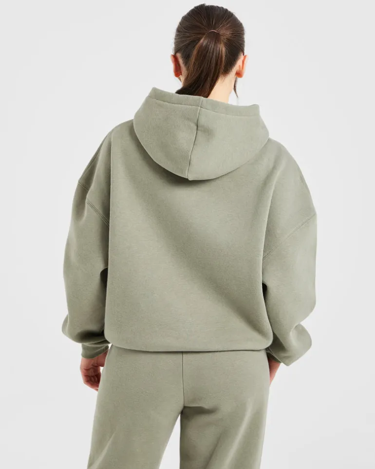 Varsity Embroidered Oversized Hoodie