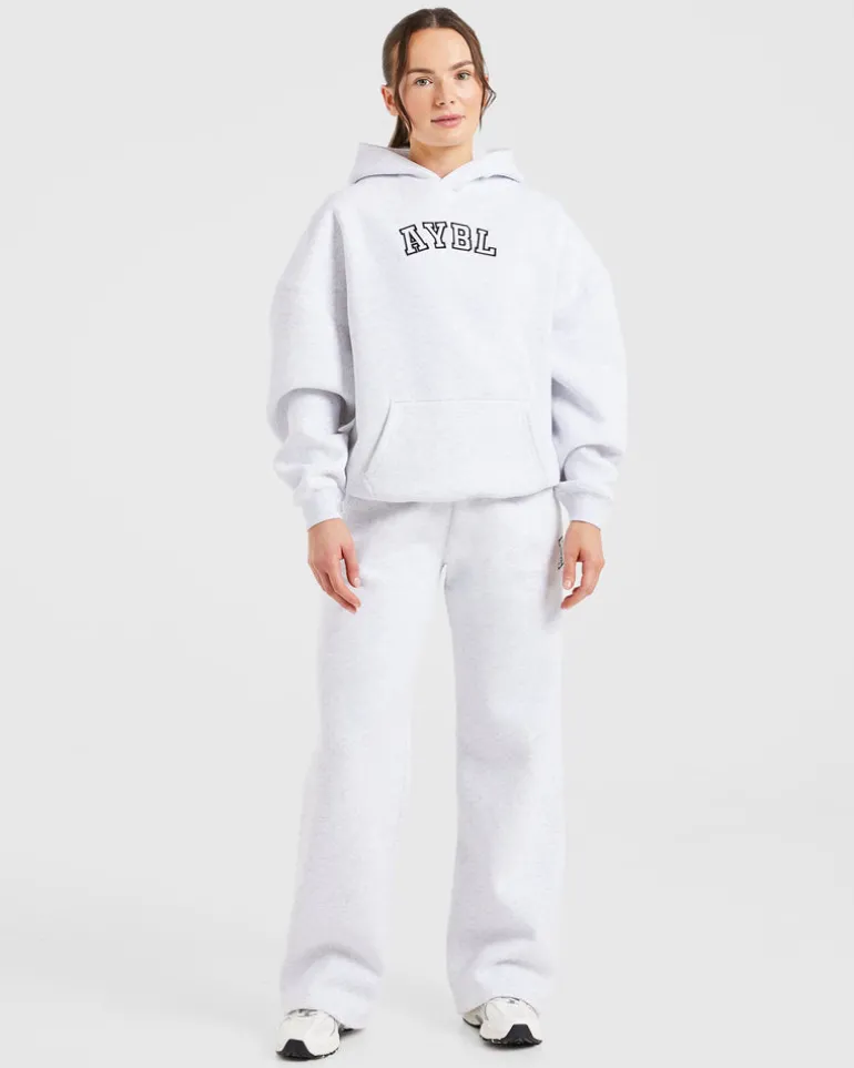 Varsity Embroidered Oversized Hoodie