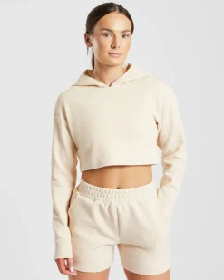 Waffle Crop Hoodie