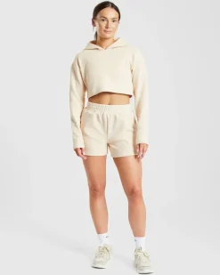 Waffle Crop Hoodie